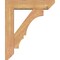 Ekena Millwork Balboa Slat Smooth Bracket w/ Offset Brace, Western Red Cedar, 5 1/2"W x 20"D x 24"H BKT0604X20X24BOA06SWR - alternate 4